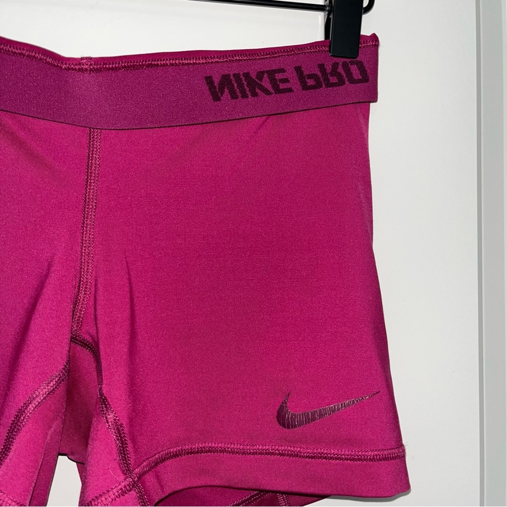 Nike Pink Spandex Shorts with flip over waistband Size Small - Picture 6 of 6